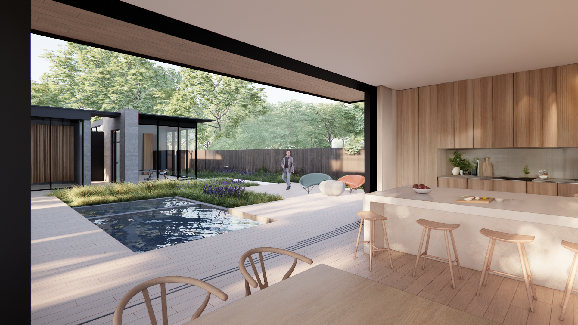 Veil House Interior Courtyard